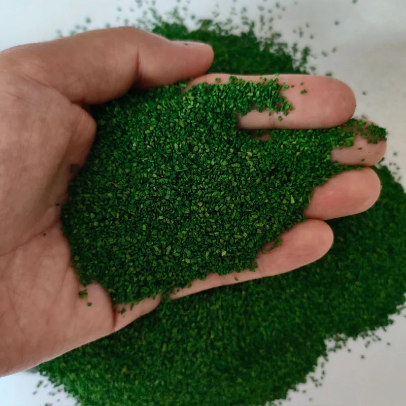 Symulacja Ziarna Trawy Granulat Drzewa Proszek DIY Rękodzieło Materiały Drzewa / Piaskownica Trawnik Scena Układ Model Diorama Akcesoria 50g