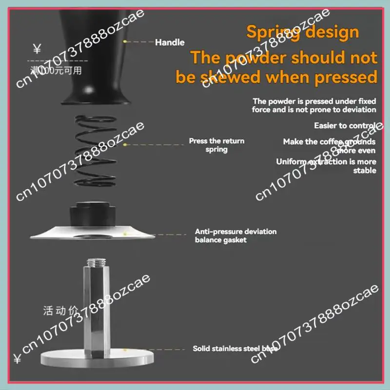 A26P 58MM Rotary Coffee Powder Needle And Powder Hammer WDT Tool Set Espresso Coffee Stirrer Distributor