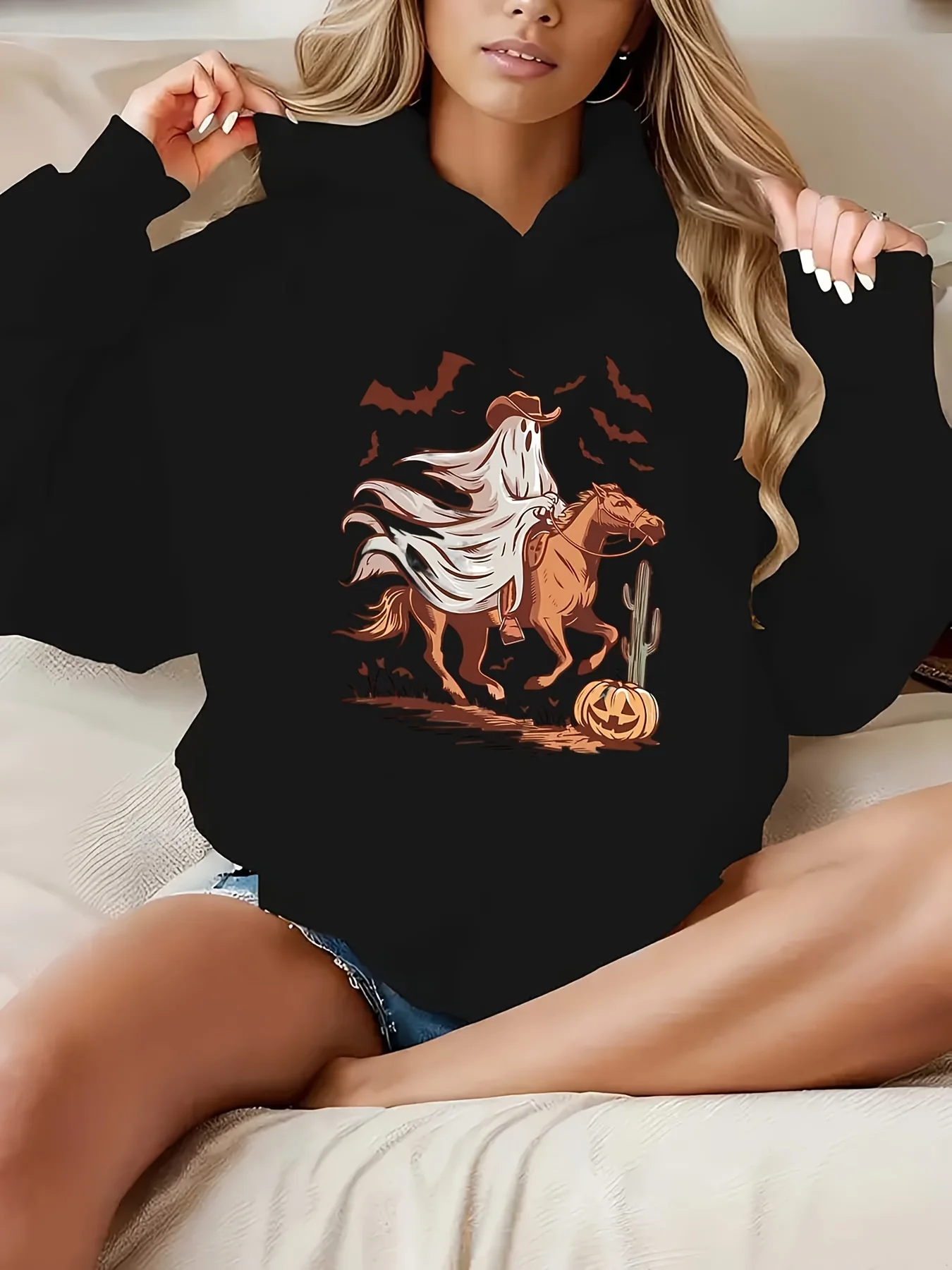 

Мужской и женский топ с принтом больших размеров, свободный повседневный, мягкий, удобный и дышащий, свободный пуловер с капюшоном для занятий спортом на открытом воздухе