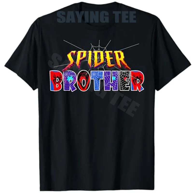 

Spider Brother Shirt Birthday Family Funny Halloween Costume T-Shirt Boys Fashion Sons Novelty Gift Y2k Party Clothes Saying Tee