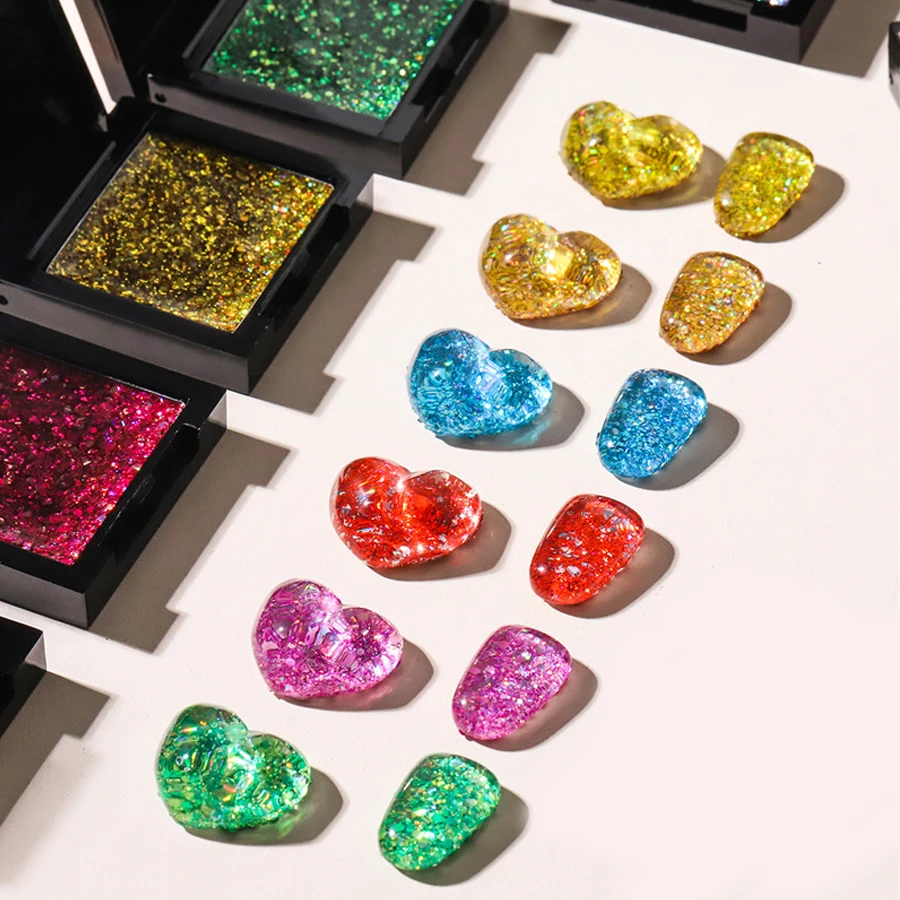 UV Solid Glitter Nagellack Gel, holografisches Laser Glitter Gel, nicht launig Max Shine Pailletten Nail Art Gel für DIY Tips Dekor – Detail 1