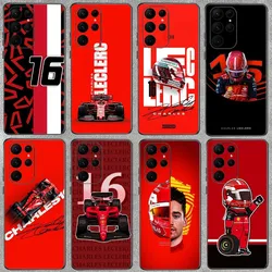 Formula 1 F1 C- Charles Leclerc Phone Case For Samsung Galaxy A52 A12 A51 S21 Edge S22ULTRA S23 S20LITE Plus ultra Black Cover