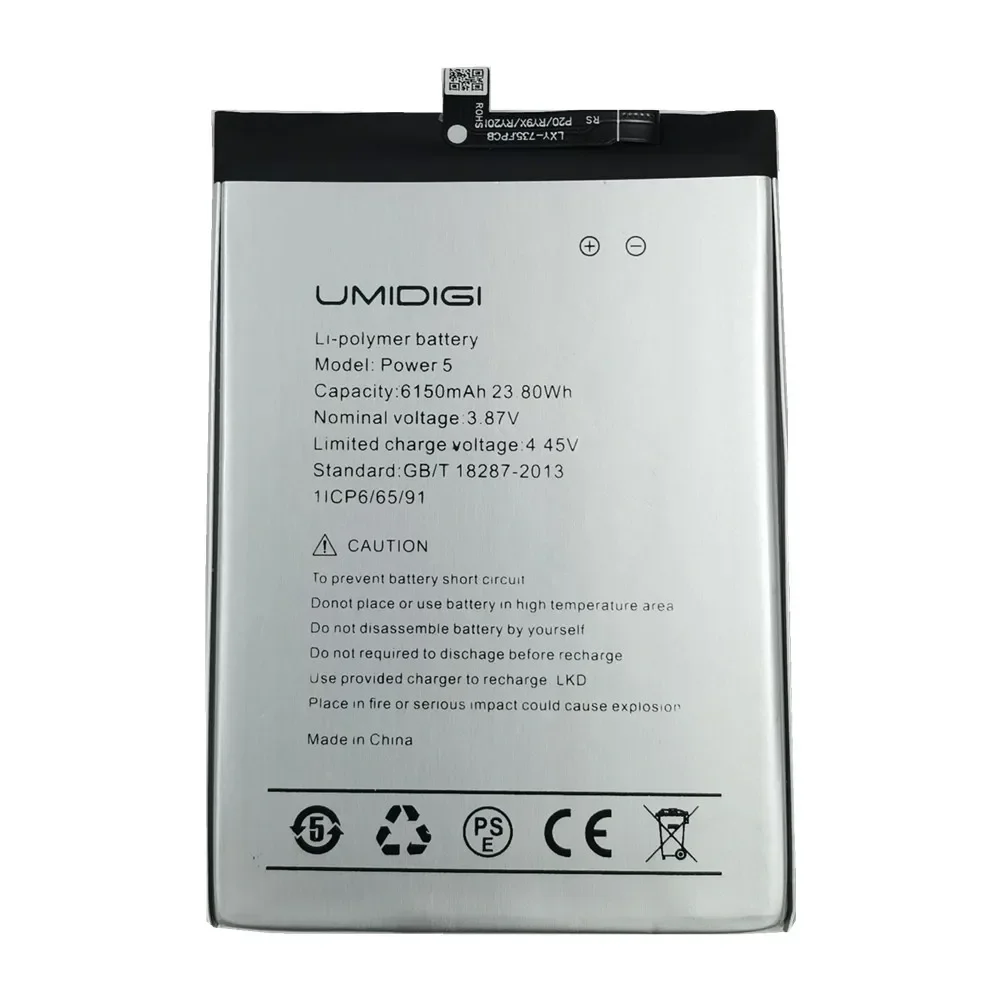 6150mAh UMI Original Battery For Umidigi Power 5 Bison X10 / Bison X10 Pro X10Pro Phone Battery Bateria Batteries Fast Shipping