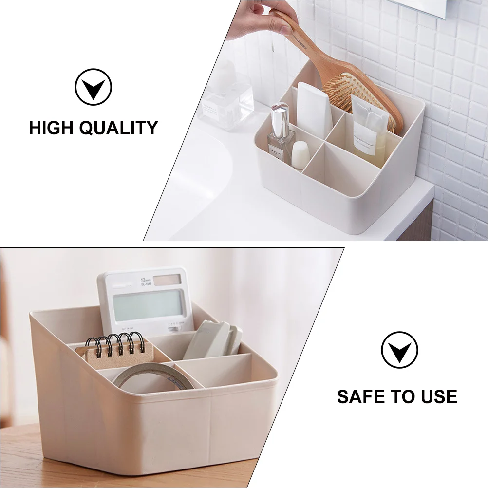 Vijf Raster Opbergrek Compartimenten Organizer Multifunctionele Make-Up Praktische Plastic Desktop