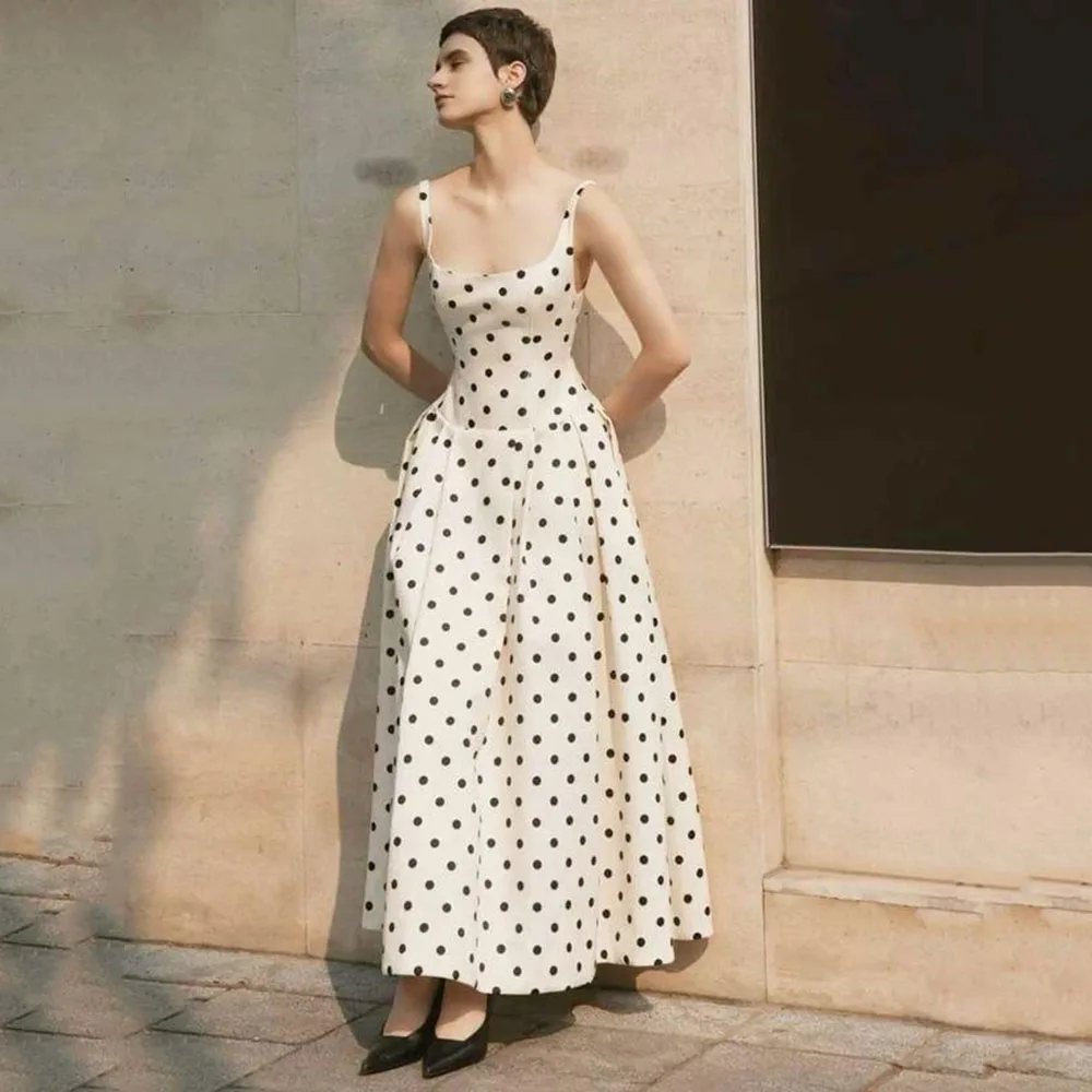 

Pretty Evening Dresses Square Collar High Quality A Line Sleeveless High Quality Formal Occasion Spot Exquisite Female Gowns