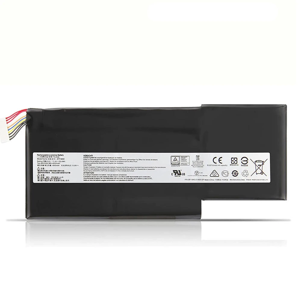 Imagem -04 - Brandnew Genuíno Original Bty-m6k 11.4v 52.4wh Bateria do Portátil para Msi Gf65 Fino 9sd 9se 9sex 9sexr 10sdr 10se Gs73vr
