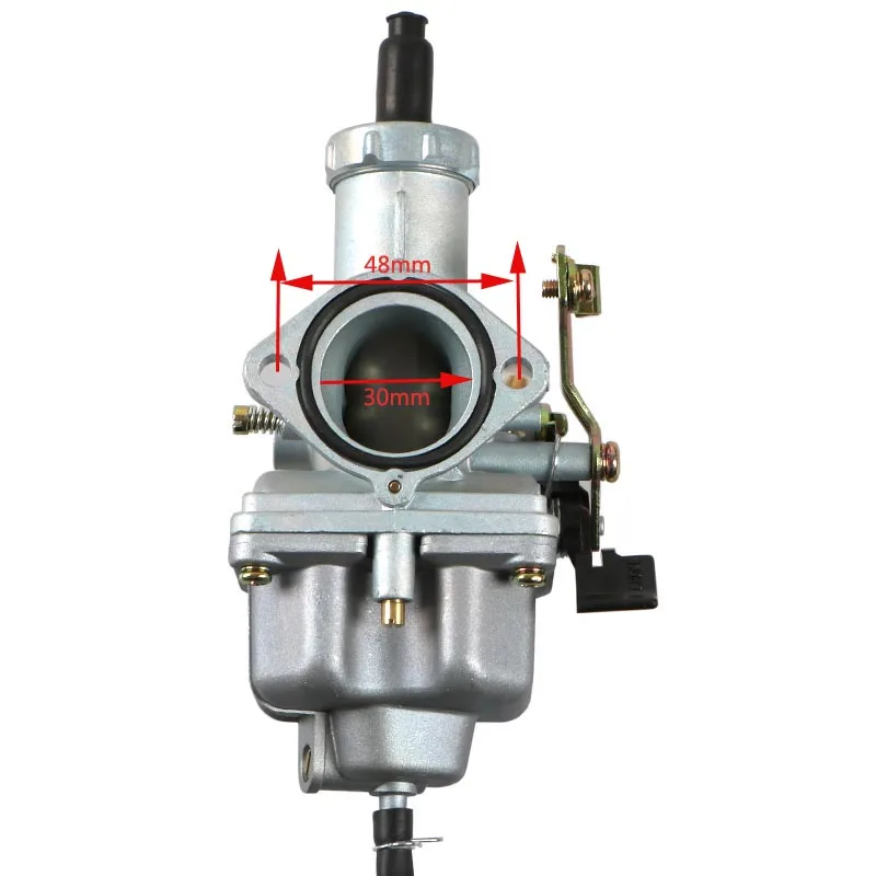 CG200 Motorcycle Carburetor PZ30 Manual Carb For 175- 250cc Dirt Pit Bike ATV Motocross CM200 XL250 TRX250 XR200 Motorbike 30MM image 2