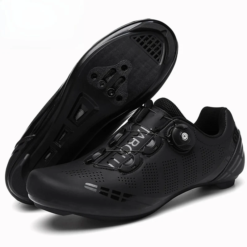 Zapatos de ciclismo para hombre y mujer, zapatillas de deporte concierto de carreras de velocidad autoblocante, tacos Spd, calzado de ciclismo