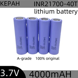 充電式リチウムイオン電池INR21700-40T V,3.7 mAh, 50A,電気工具用の高放電バッテリー,4000