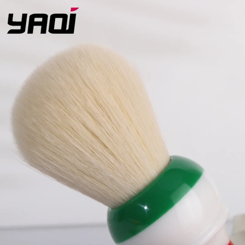 فرشاة حلاقة رجالية YAQI Freedom 24 مم مع عقدة صناعية من الكشمير بتصميم العلم الإيطالي أداة تهذيب عالية الجودة