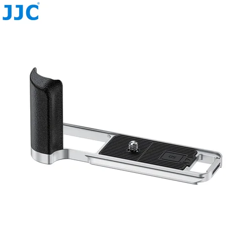 Imagen 2 del producto Empuñadura de Metal JJC para cámara sin espejo Fujifilm X-E5, empuñadura antideslizante con ranura para tarjeta SD, empuñadura de soporte L con Arca Swiss