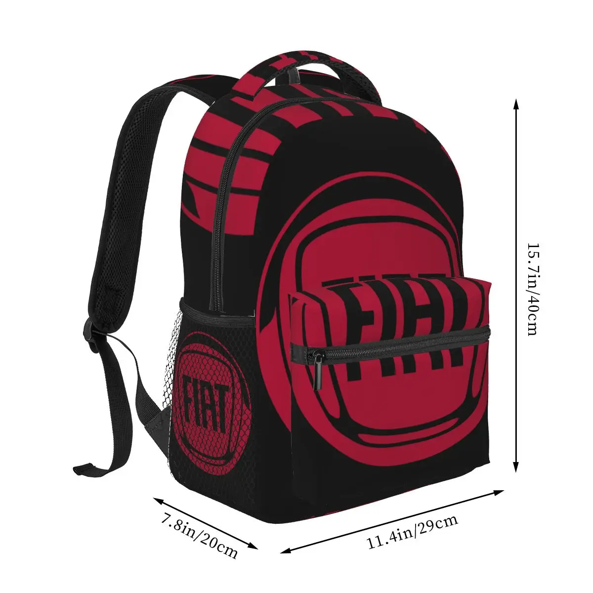 Fiat Automobiles Logo Casual Backpack Unisex Students Leisure Travel Computer Backpack