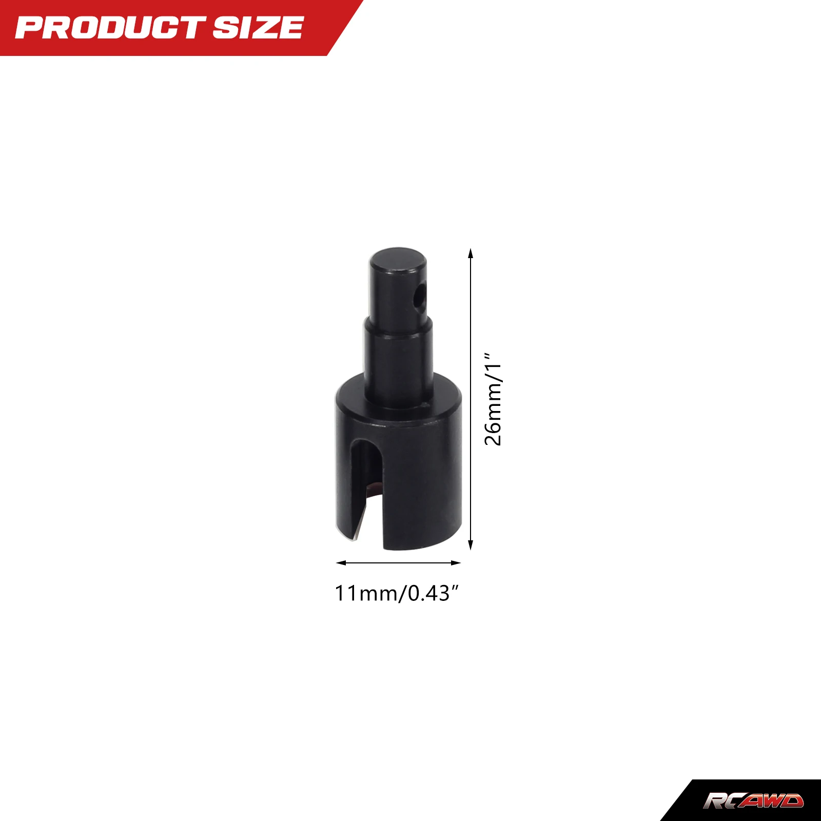 # 45 stalen Front Outdrive Set 12,9 * 25,2 MM voor 1-10 Losi Baja Rey RC auto Upgrded onderdeel