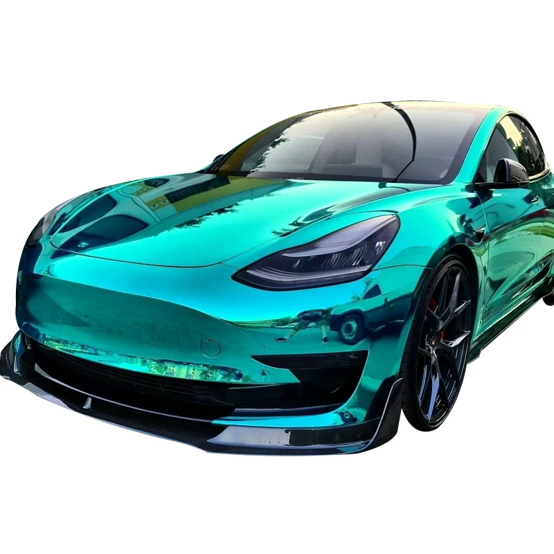 Car Color Change Blue Powder Car Wrap Film Protective PET Air Release Bubble Free Easy Install Vinyl Wrap