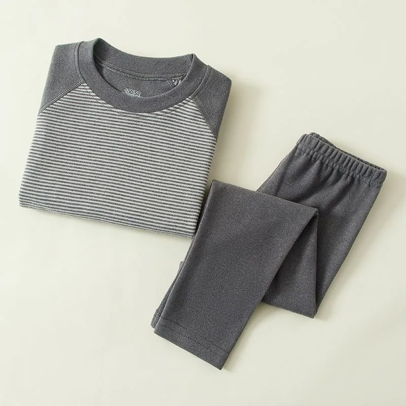 Premium 2025 Autumn Winter Kids Thermal Underwear Set Thick Thermal Pajamas Unisex Home Thermal Sets Boys Girls