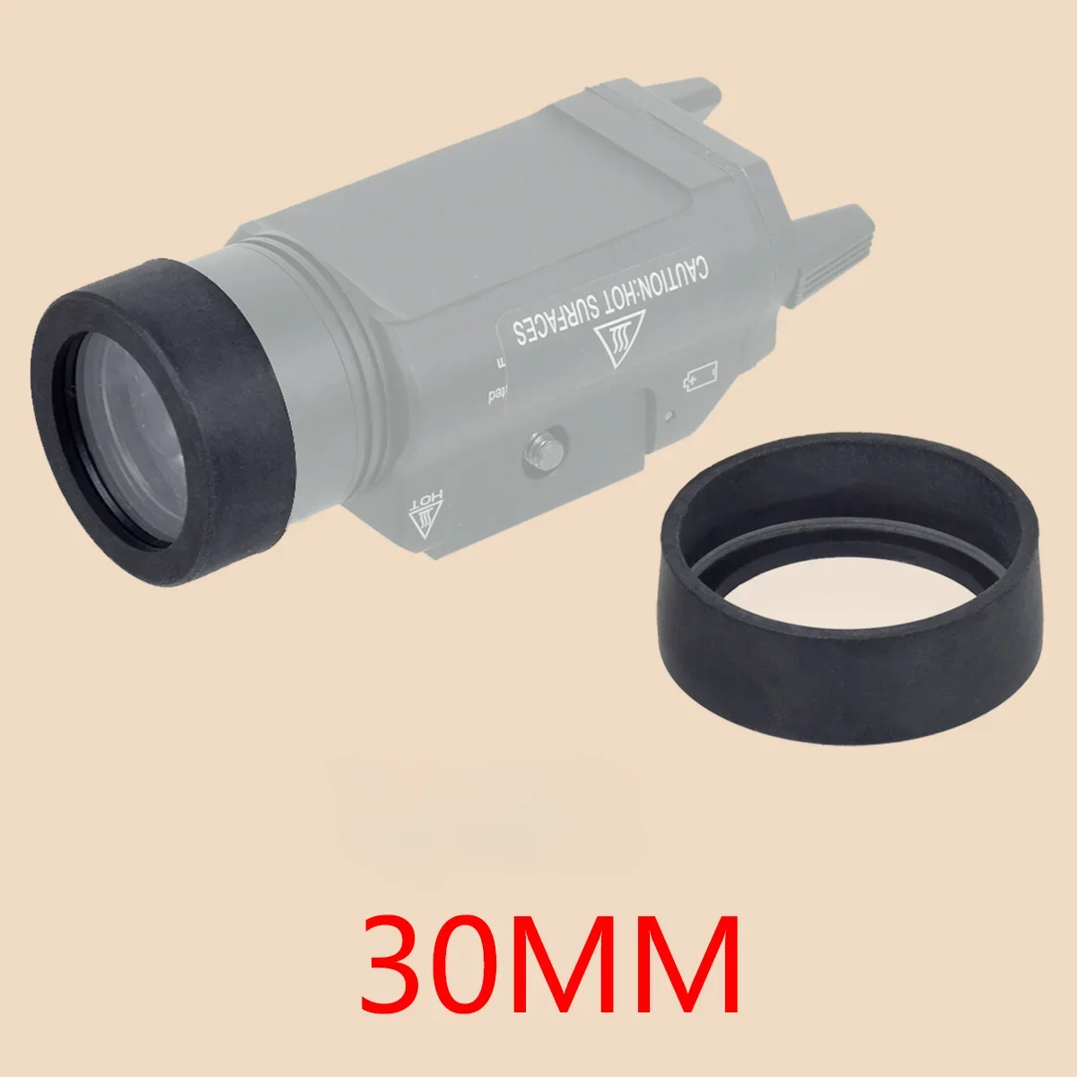 Tactical Weapon Flashlight Red Dot Sight Scope Protector Cover For SureFire M300 M600 X300 X400 Trijicon MRO SRO Lens Guard