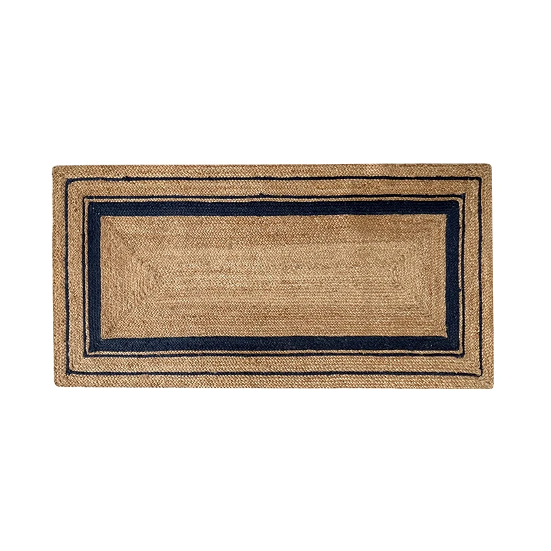 

Jute carpet wabi sandy wind log wind B & B villa hand-woven glue-free odorless bedside blanket bay window floor mat