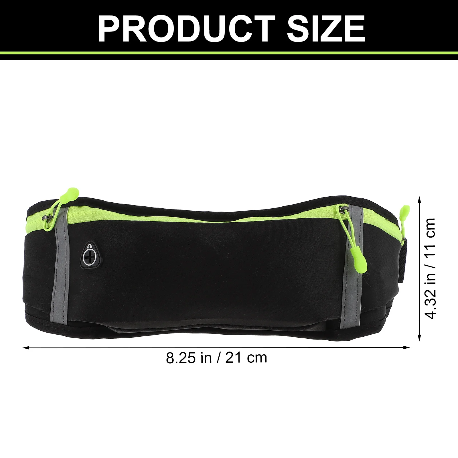 1Pcs Waterproof Sports Waist Bag Outdoor Running Adjustable Belt Reflective Strip Music Waist Pack Comfortable Ergonomic Design