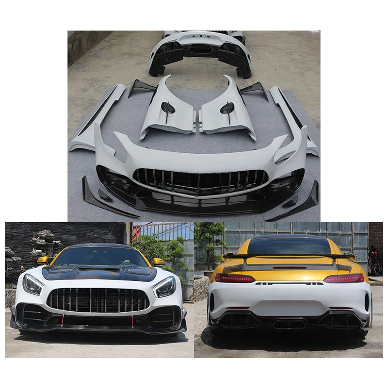 High Quality Half Carbon Fiber Body Kit Fit for GT GTR PRO 2015-2023 Front Rear Bumper Side Skirt Fender Bolt-On Upgrade Set