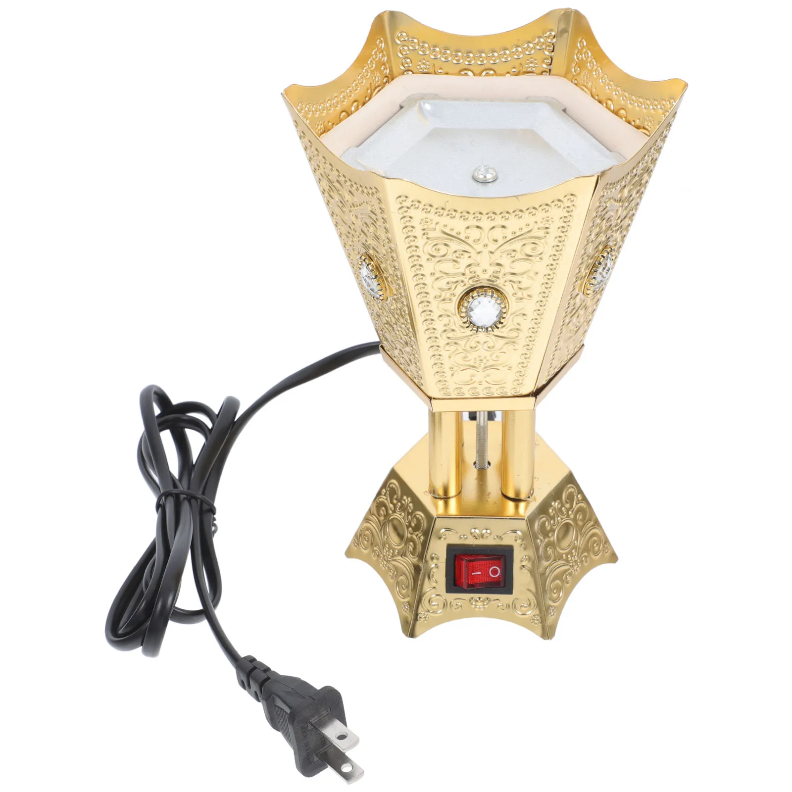 

Electric Incense Burner Home Decorative Censer Metal Fragrance Burners For Bedroom Living Room Office Reusable Retro Style Aroma