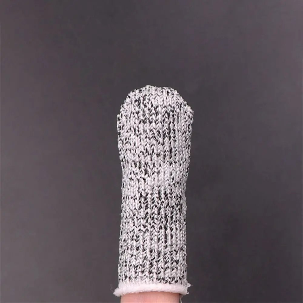 10Pcs Multi-purpose High-Strength Safety Anti-Cut Finger Cover Flexible Safety Protective Fingertip Gloves Durable Kitchen Tool