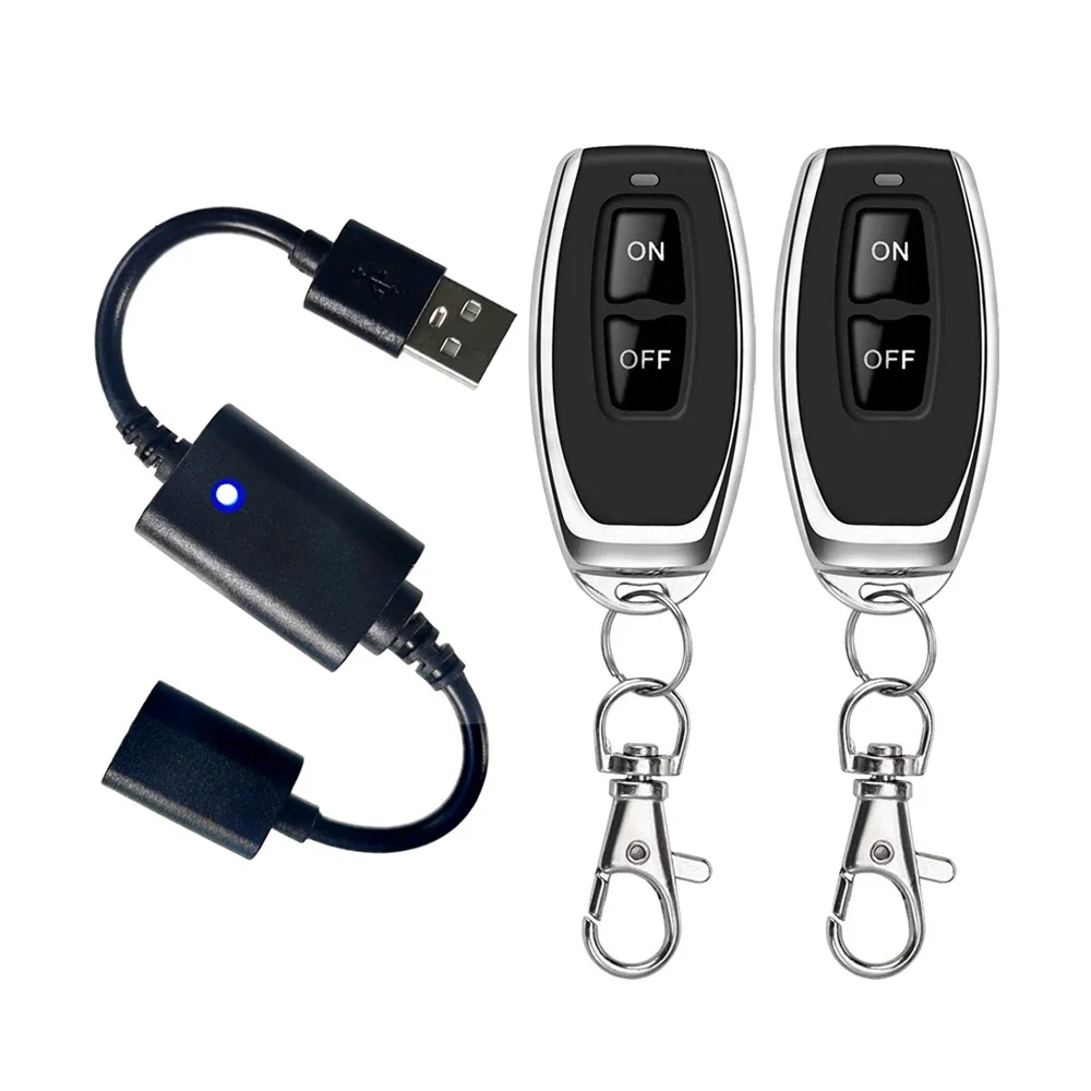 DC 5V USB Wireless RF Remote Control Switch for LED Light Strip Power ON OFF Driver Reading Lamp Light Fan