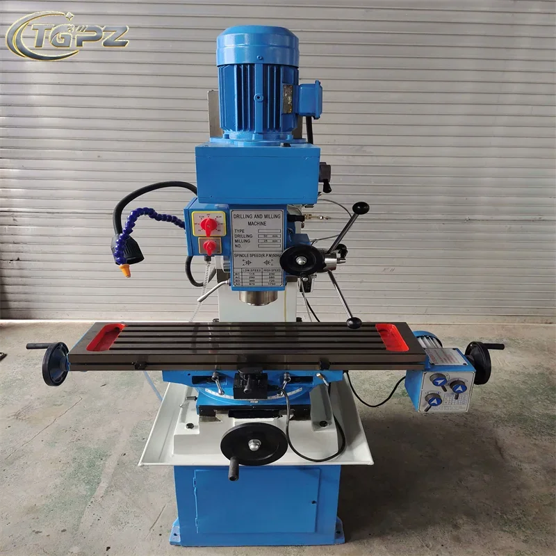 Mini ZX50C Universal Vertical Drilling and Milling Machine Light Duty Manual Metal Milling Machine