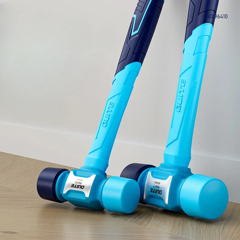 Martelo de Borracha Multifuncional para Deformabilidade Alta Resiliência Maleta de Borracha Prova de Choque e Antiderrapante Ferramenta de Trabalho Profissional