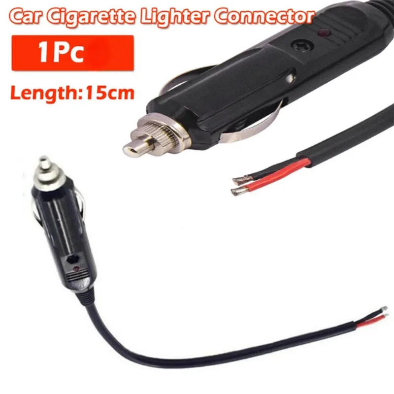 1 Pc 12V 24V Universal Car Cigarette Lighter Socket Plug Connector Adapter