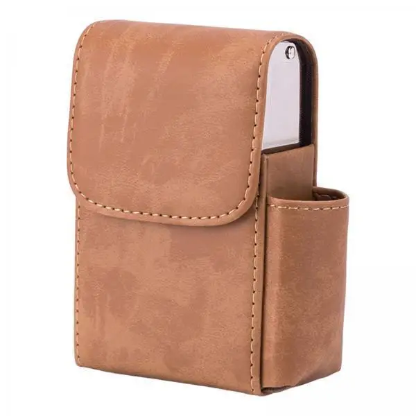Stainless Steel Cigarette Case Lighter Holder Unisex Wallet Design Portable Storage Smoking Accessories for Outdoor