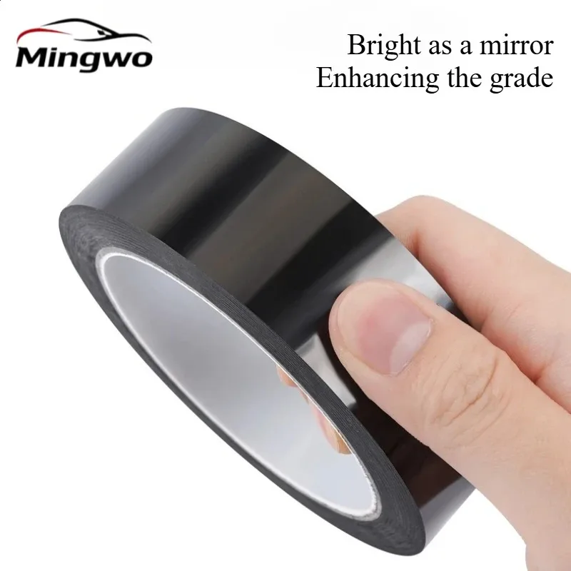 Car Stickers Chrome Styling Decorative Auto Window Edge Protector Trim Bright Black Car Body/Door Anti-scratch Protection Strip