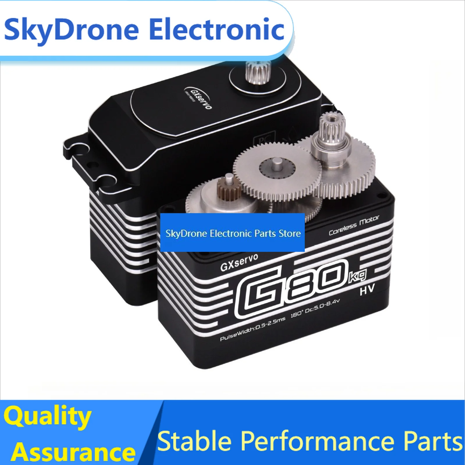 SkyDElGXservo G80KG High Torque Digital Servo Full Metal Gear For RC Crawler Airplane Robot DIY Automation Projects