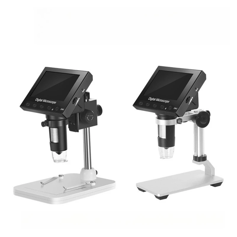 Microscopio Digital HD de 4.3'' con Cámara de 5.0MP y Zoom de 1000X, Microscopio USB para Soldadura con 8 LED, Compatible con Windows/Mac OS