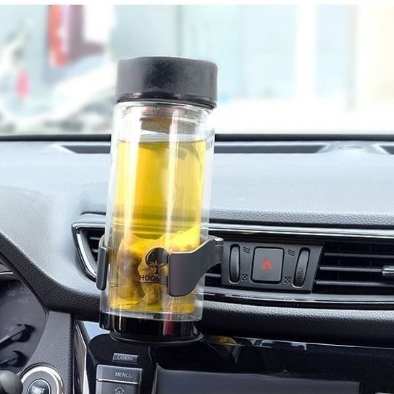 

Multi-Function Car Vent Mount 2-in-1 Style Beverage Cup Holder with Phone Holder & Mini Tray for Drink and Navigation in Car