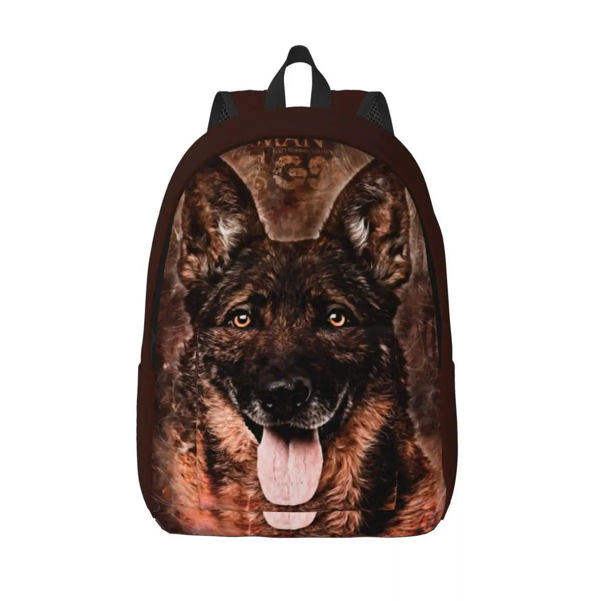 

German Shepherd Dog GSD Backpack for Men Women Teenage High School Business Daypack Laptop Computer Canvas Bags Sports