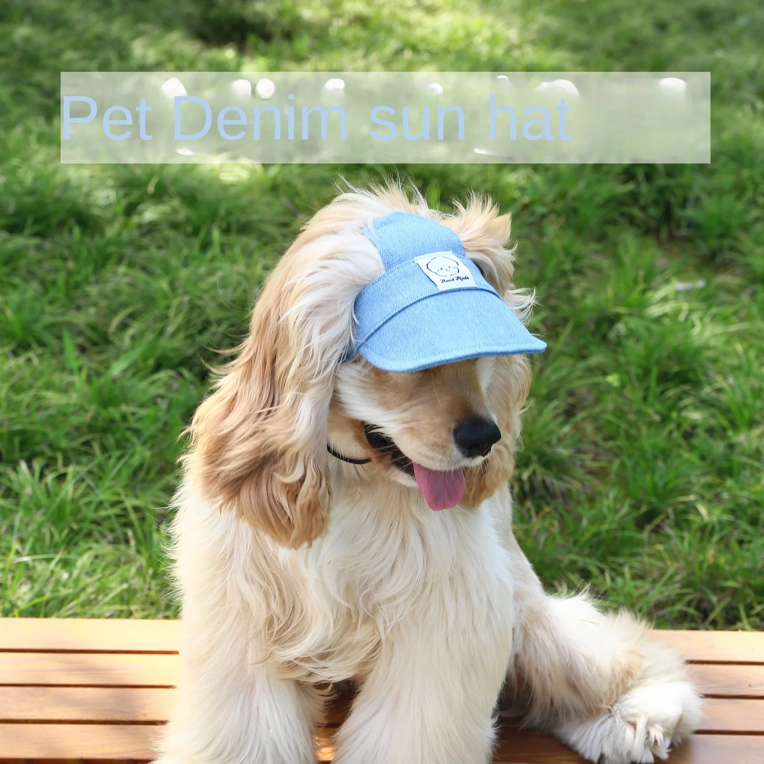 

Dog Cap Pet Outing Denim Sun Hat Cat Small Medium Large Dog Cap Embroidered Cartoon Cute Headdress Hat