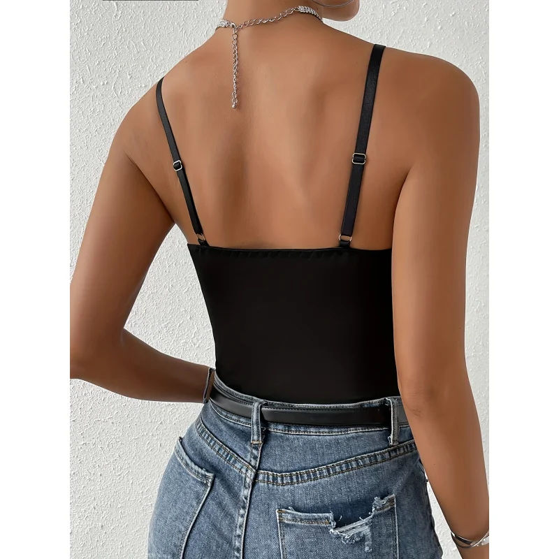 Shiny Sequined Steel Ring Bodycon Sexy High-End Camisole Jumpsuit for Cross-Border Independent Sites in Europe And America view 2