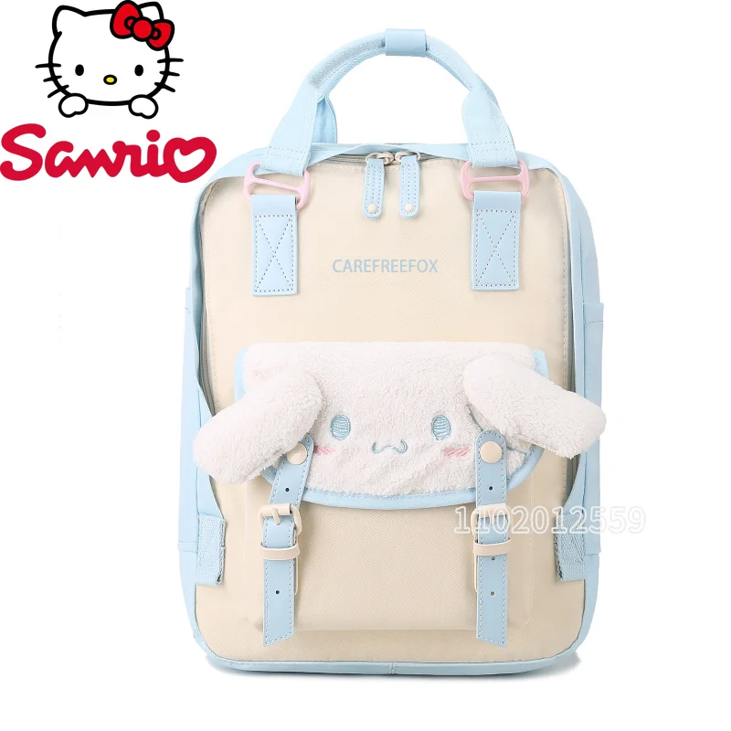 Sanrio Hello Kitty New Cute 3D Backpack Luxury Brand Women's Backpack Cartoon Fashion Girls' Backpack Girls' Schoolbag