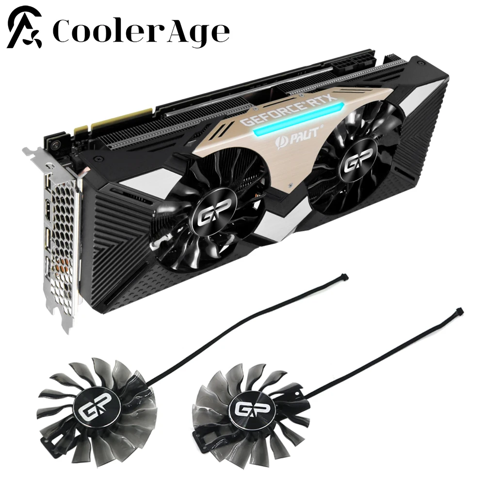 

Вентилятор для видеокарты Palit RTX 2080 Gaming Pro RTX2080 FD9015H12S Mini 4Pin/4Pin Сменный вентилятор для видеокарты