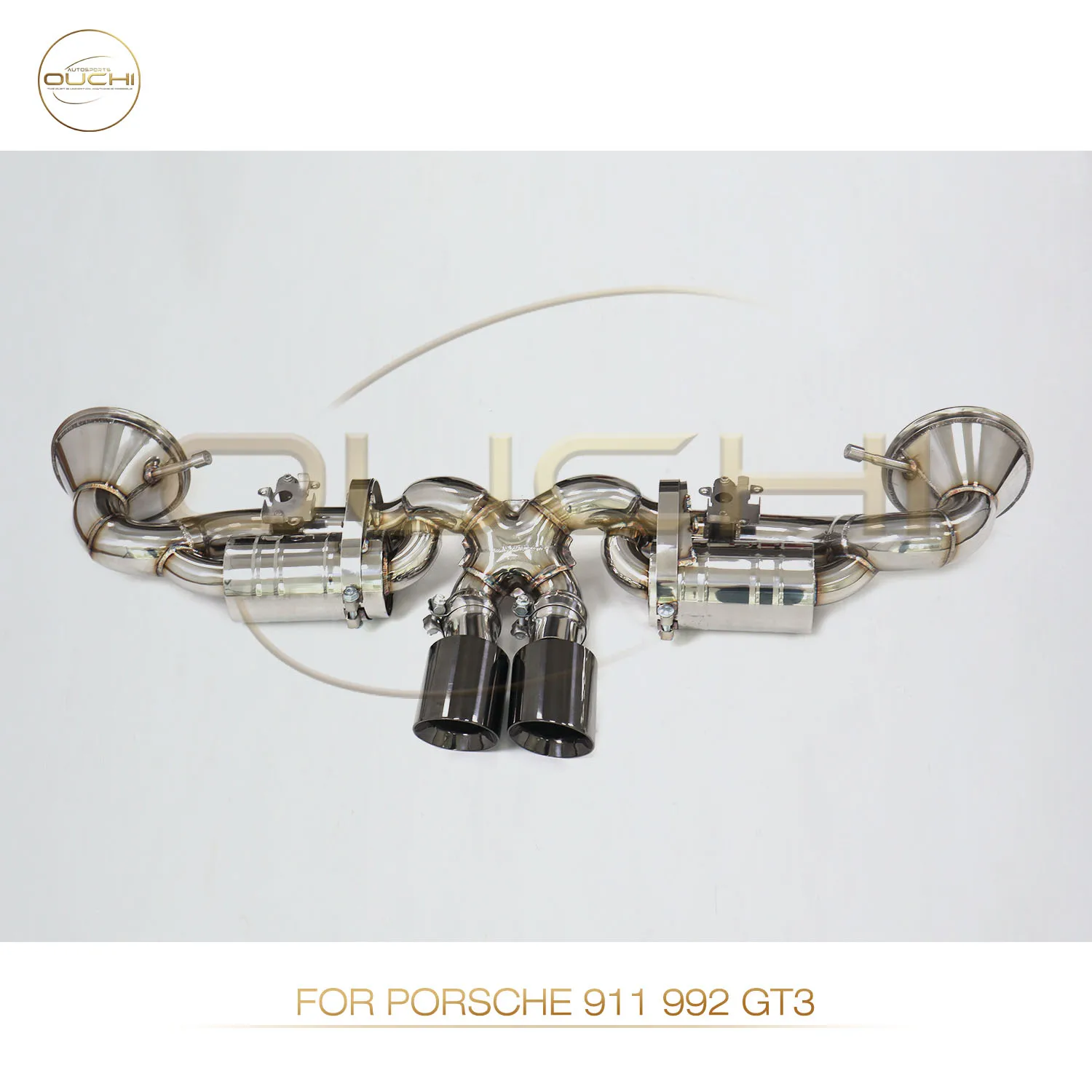 

OUCHI Factory Direct Sales for Porsche 911 992 GT3 Stainless Steel Exhaust Dual-Drum With Original Valve Car Parts