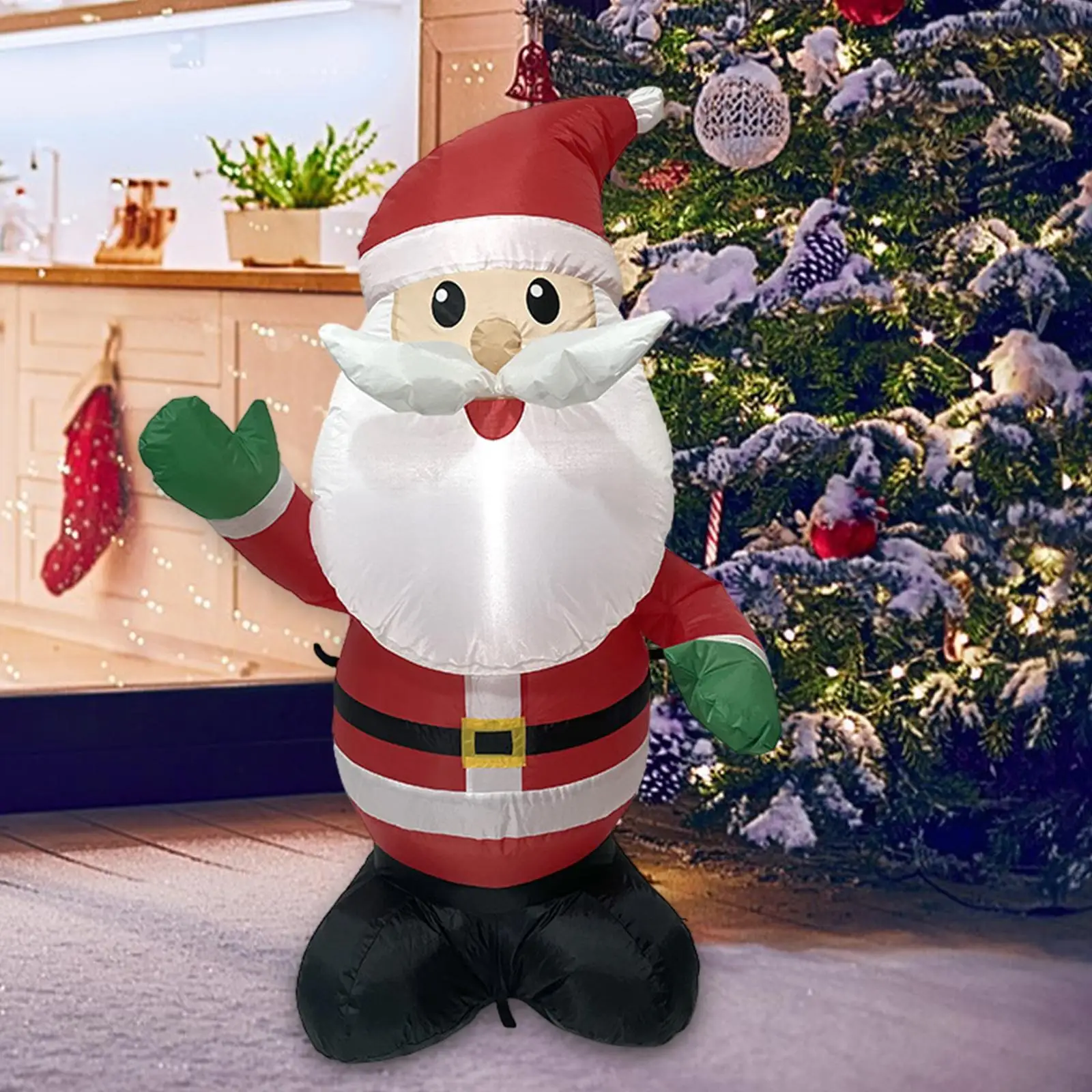 

48 inch Christmas Inflatable Santa Claus Decoration Lighted for Eve Holidays