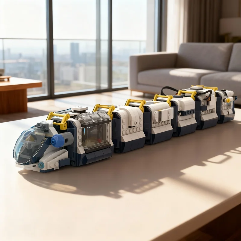 

1074pcs MOC Seatruck Bundle Subnautica Model Building Blocks Christmas Gift Architecture DIY Creative Toys Idea Education Brick