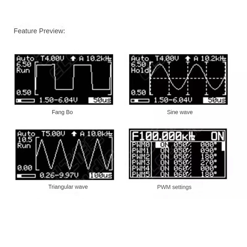 Compact DOS LCD Oscilloscope Project Kit, STC8K8A Microcontroller, For Soldering Enthusiasts Without Enclosure