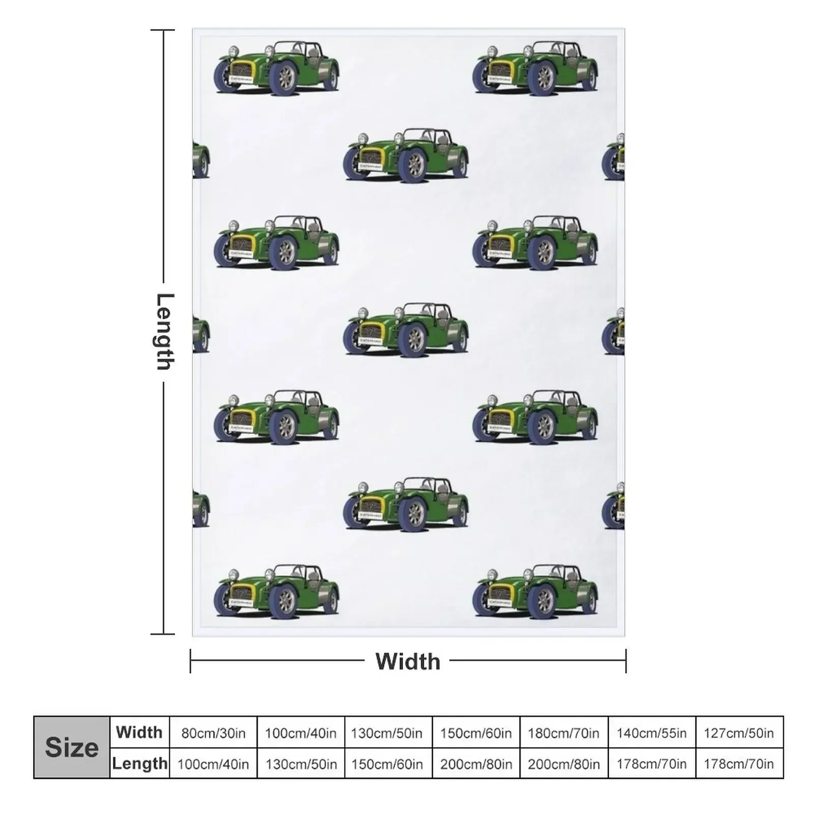 Caterham Seven Throw Blanket Loose Flannel Summer Beddings Extra Large Throw Blankets