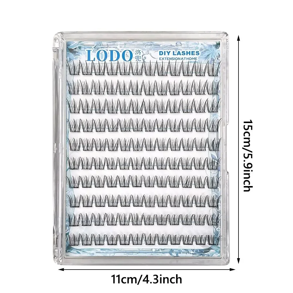 120 Stuks Geen Lijm nodig zelfklevende Lash Clusters Vogelstijl Koreaanse Herbruikbare Valse Wimpers Gemakkelijk Toepassing Natuurlijke Look