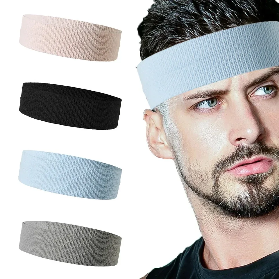 Thick Non-Slip Elastic Sport Headbands Running Sweat-absorbing Elastic Yoga Hair Bands Sweatband Absorbent Sweat Sweatband