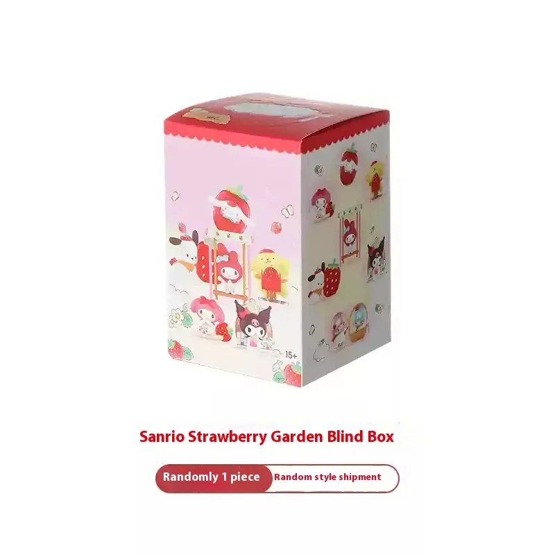 

Sanrio Strawberry Estate Blind Box Collectible Figurine Office Decorations Kawaii Girl Birthday Gift National Version Toy