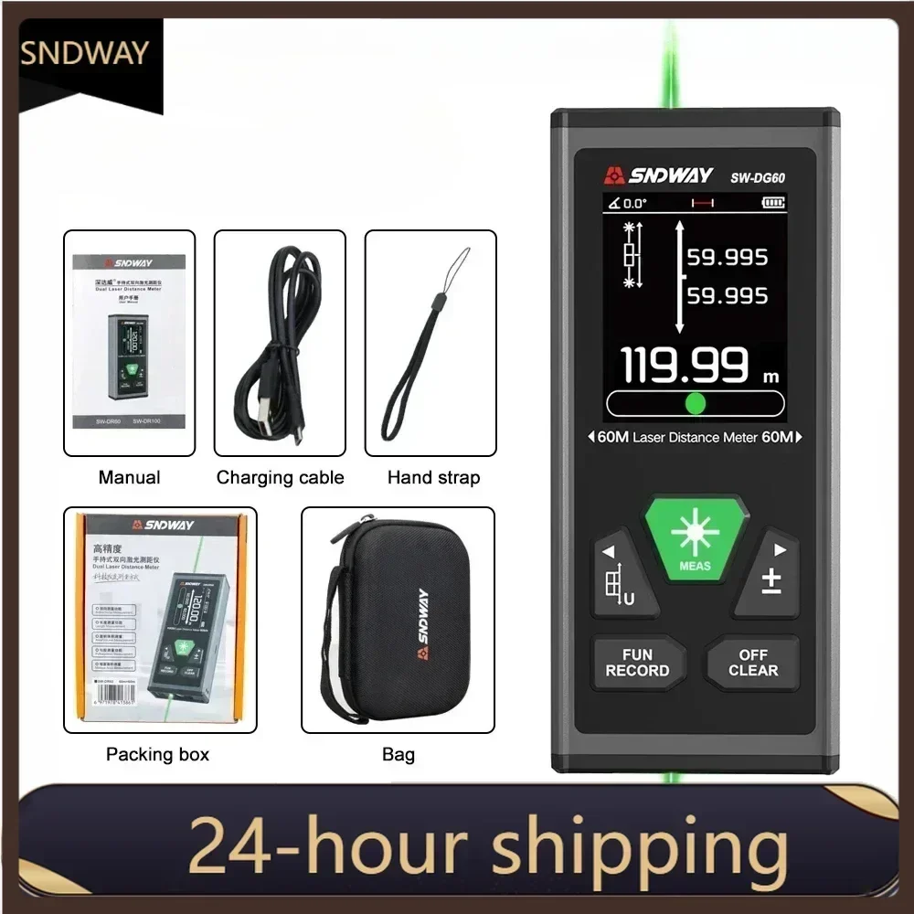 

NEW HOT MS/DR/DG Series Digital Rangefinder Laser Disctance Meter Professional Laser Tape Measure Tool M/In/Ft Range Finder