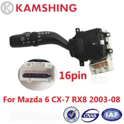 CAPQX For Mazda 6 GG 2003-2008 / CX-7 CX7 / RX8 Headlight Switch Foglight Switch Turn Signal Light Column button GJ6H66122