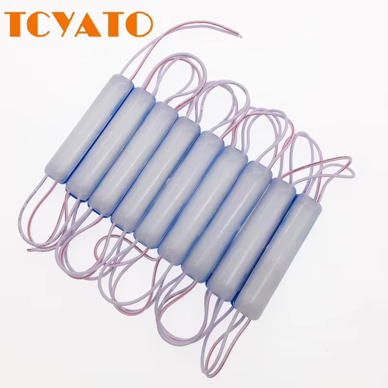 

TCYATO 20 шт. 3 Вт COB Светодиодный модуль 9 светодиодов 12 В 24 В IP67 Водонепроницаемый Открытый 75*16 мм Буквенный знак Магазин Метро Автомобиль Подсветка корабля Красный